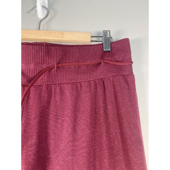 Gymshark Vital Seamless 2.0 High Rise Joggers Baked Maroon Marl Size Medium Run - Picture 3 of 12